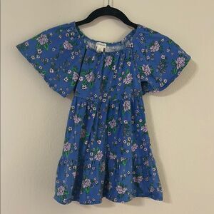 Kids Floral Blue Dress